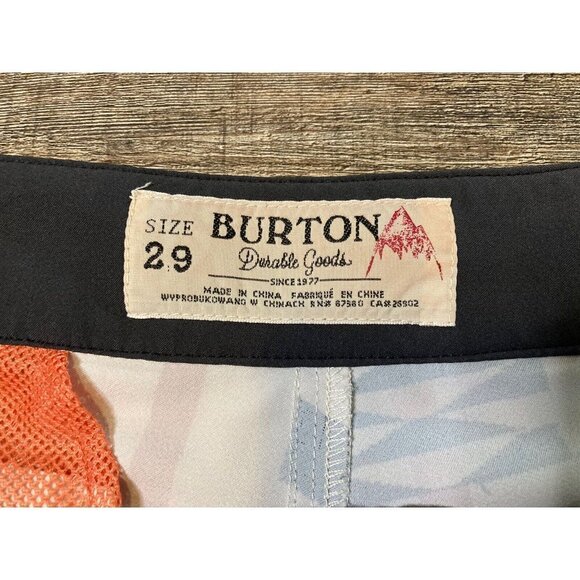 Burton Women’s Shearwater Boardshort Short Size 29 Burnt Sienna Brickstripe - Picture 3 of 8